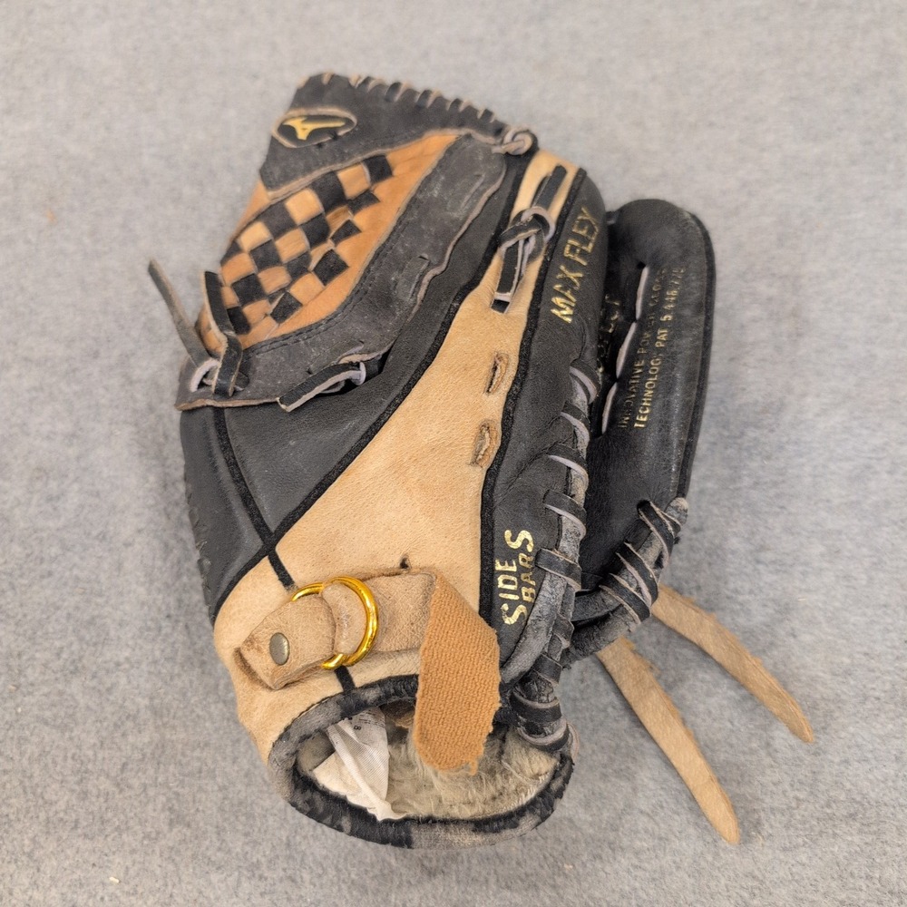 Mizuno Prospect PowerClose GPSP1075 Youth Baseball Glove Black/Tan RHT